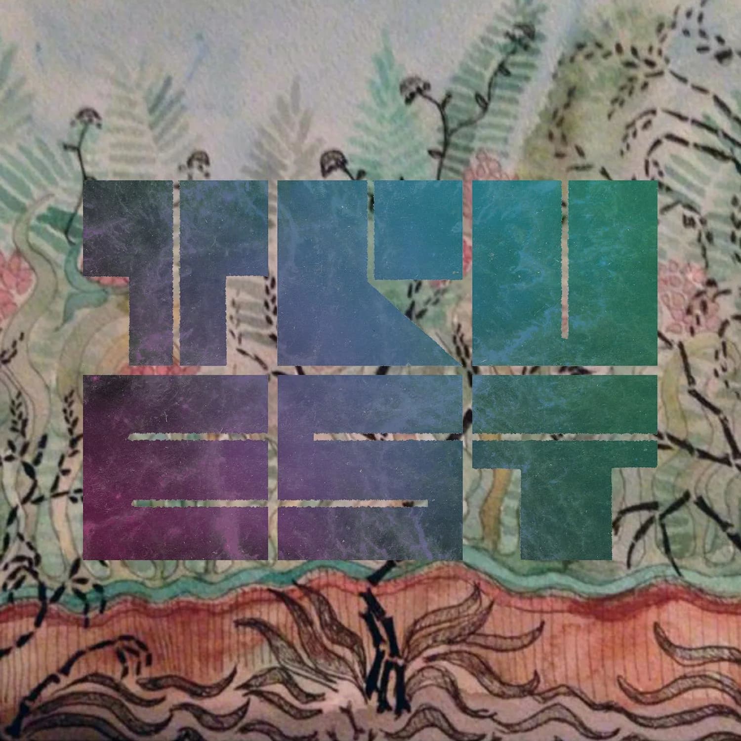 a painting of a landscape with the word Truest on it
